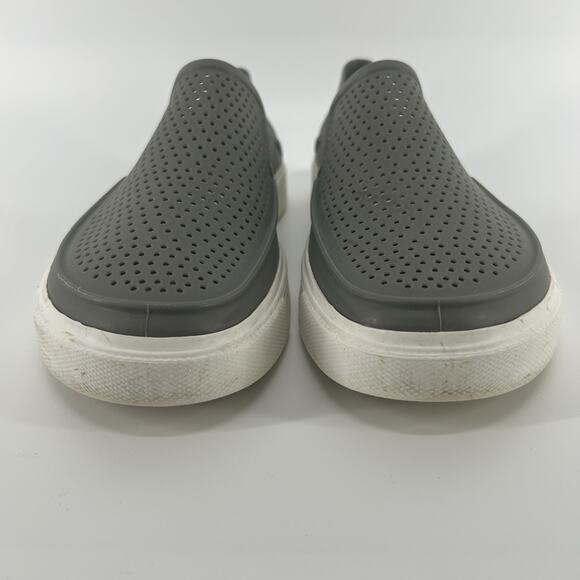 Crocs Men's Gray Citilane Roka Slip-on (smoke/white) Slip On Sz 8 Shoe - Picture 2 of 8